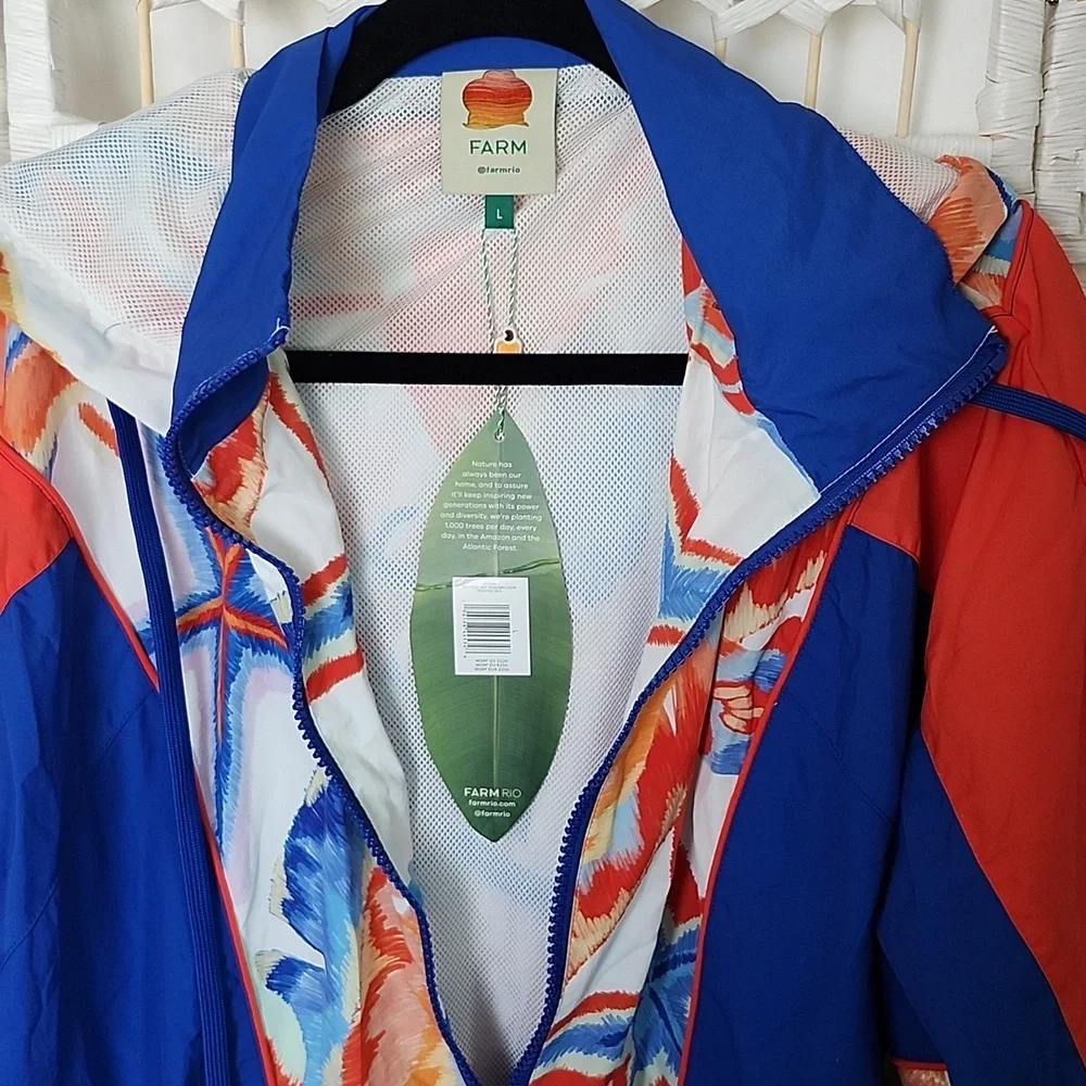 FARM Rio- Multicolor Windbreaker Jacket - Picture 3 of 13